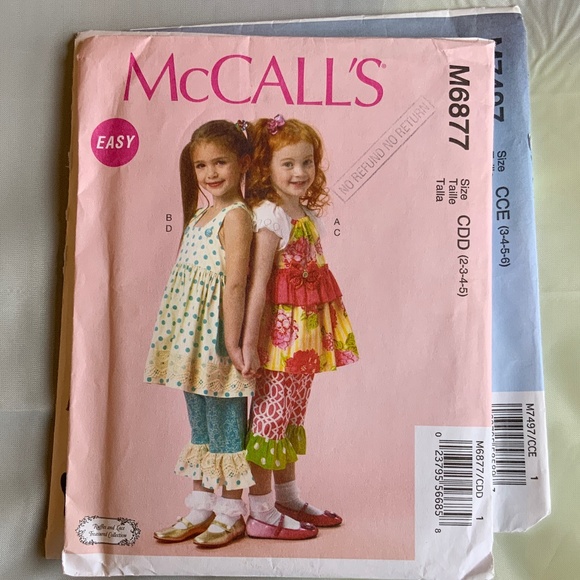 McCALL’S Sewing Pattern - Girls 2, 3, 4, 5 - Picture 3 of 5